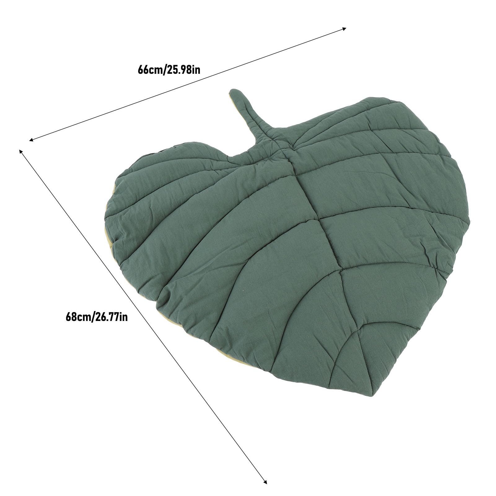 Tomotato Warming Cat Bed Leaf Shaped Cotton Soft Mattress Extra Warm Pet Pad for Indoor Outdoor Pets for All Seasons