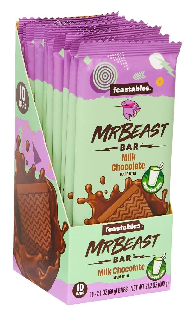 Buy Feastables MrBeast Milk Chocolate Bars Made with GrassFed Milk