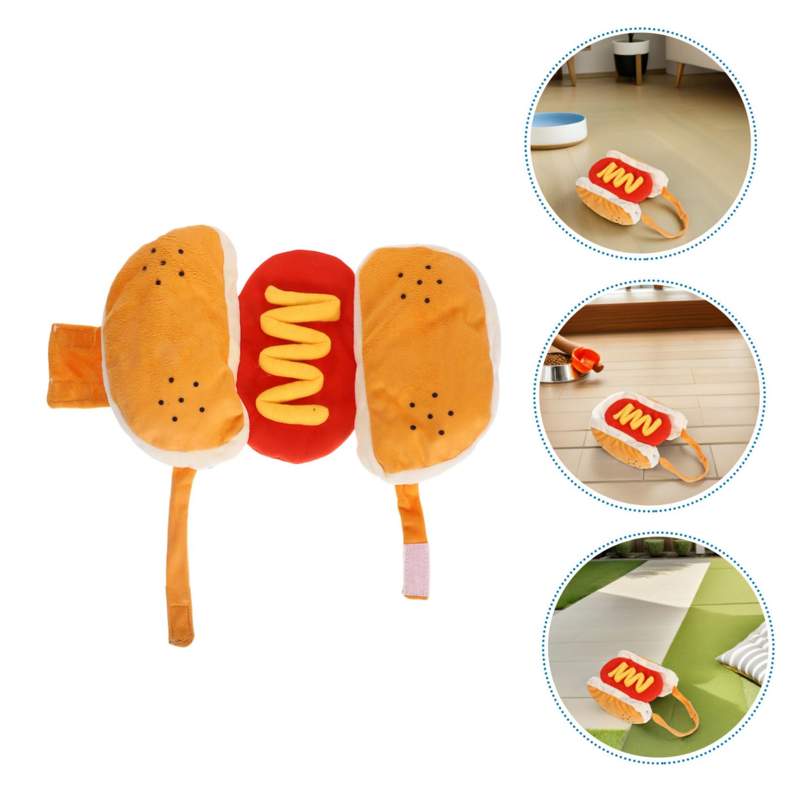 TOYANDONA 2stücke Hamburger-kostüm für Kleine Hunde und Katzen Warmes Hotdog-haustierkostüm Einfache Auszughelper Elastische Bänder und Saum für Komfort für Halloween und Partys