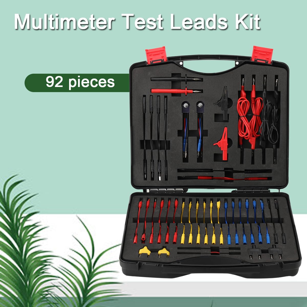 92tlg Multimeter Messleitungs Set, KFZ Multimeter Prüfleitungssatz