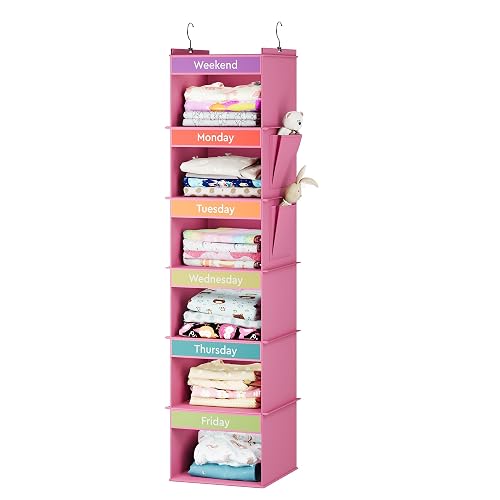 YOUDENOVA Weekly Clothes Organizer Kids Hanging product photo (Closet Systems) — ScooterReviewPro review