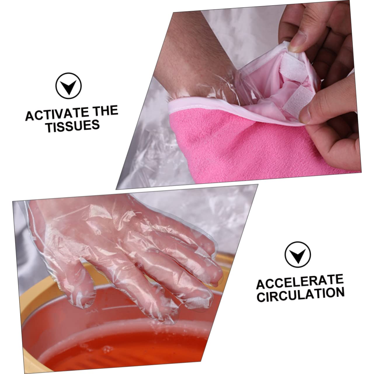 TOVINANNA 1Set Hand Care Gloves for Spa Moisturizing Treatment Exfoliating Scrub Gloves and Foot Covers for Enhanced Hydration and Material