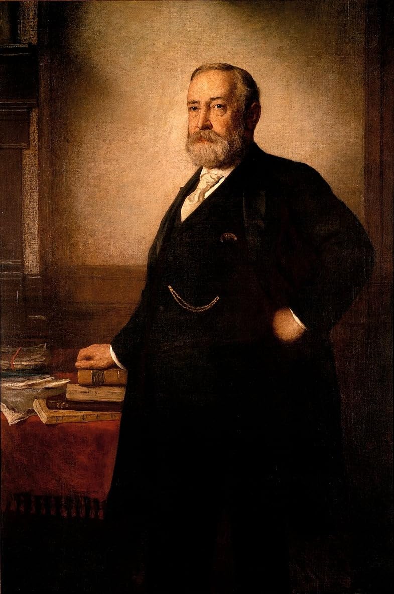 Impresión sobre lienzo abstracta de alta calidad Benjamín Harrison de Eastman Johnson 5