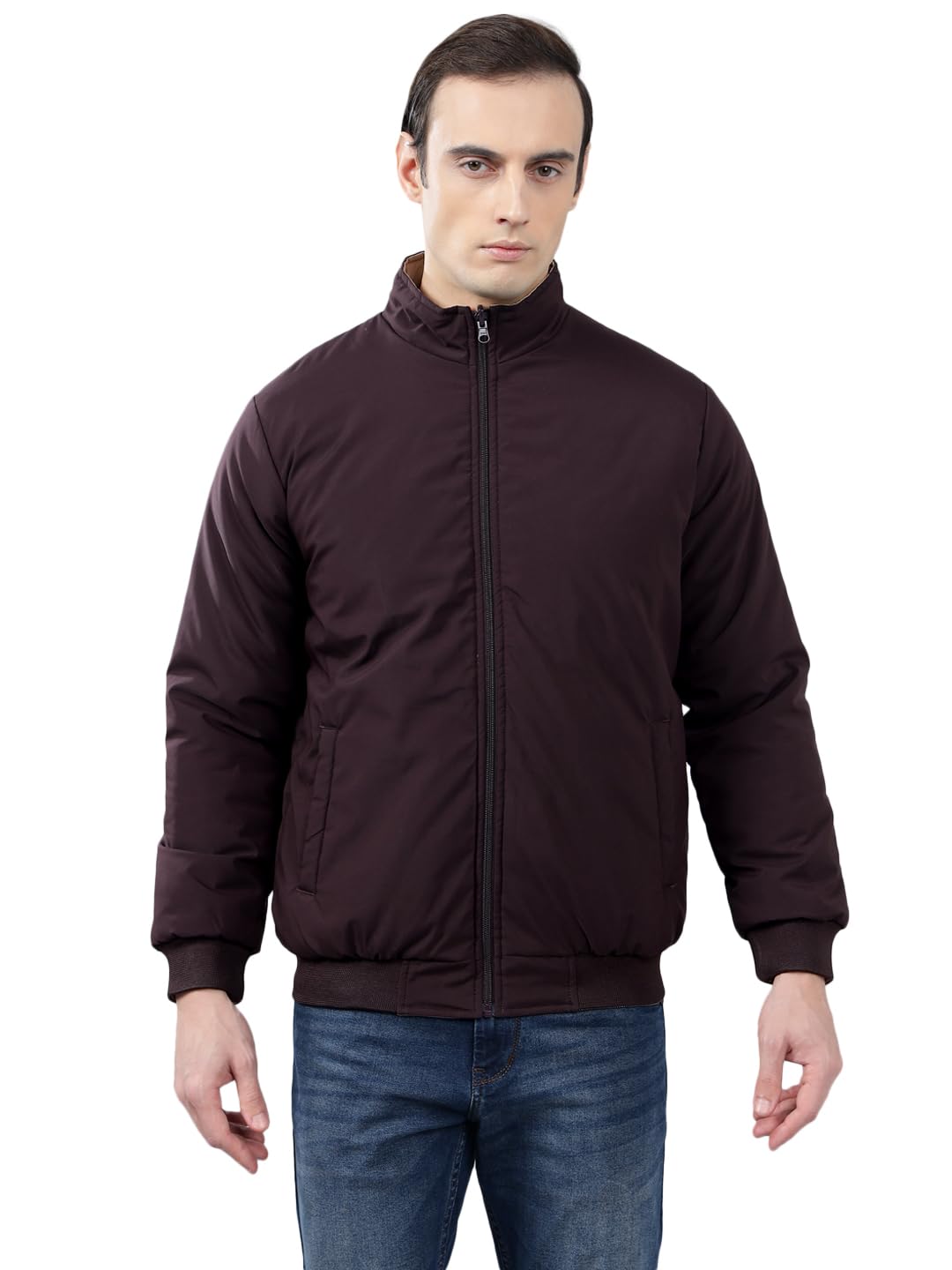 cantabil Solid Full Sleeves Mock Collar Regular Fit Mens Casual Reversible Jacket | Casual Winter Jackets for Men | Mens Jackets for Winter Wear (P_MJKT00228)-picture-33