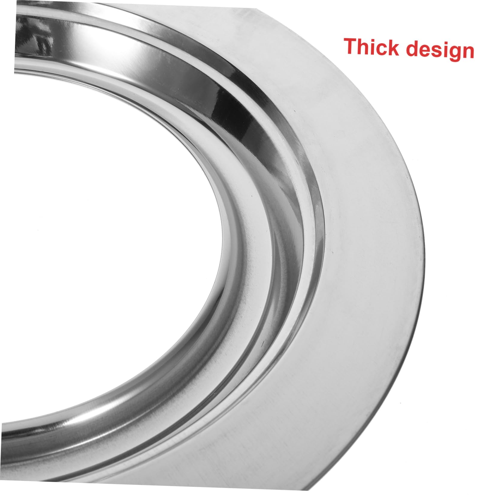 CONGARTENO Heavy-duty Stainless Steel Korean Pan Non-stick Indoor Stovetop Griddle for Outdoor Cooking Round for Home and Camping