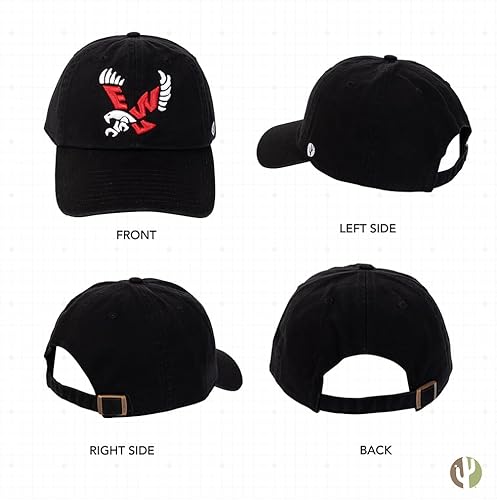 Miniatura 3 de Desert Cactus Eastern Washington University Baseball Hat EWU Eagles Brimmed Embroidered Cap Adjustable Cloth Strap Adult