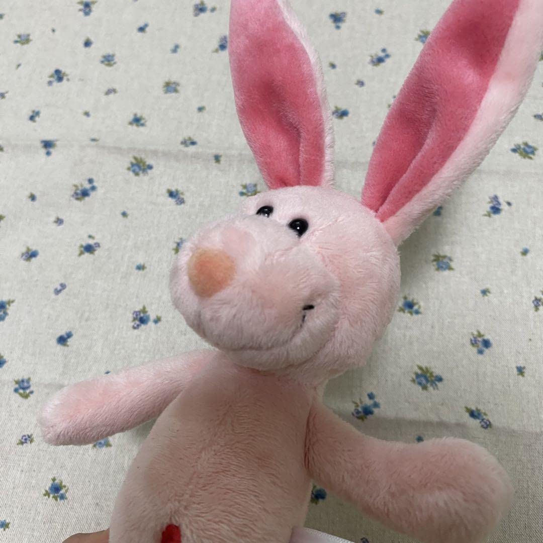 ピンクのウサギぬいぐるみ うさぎ ぬいぐるみ ふわふわ アクセサリー セット テイクオフ