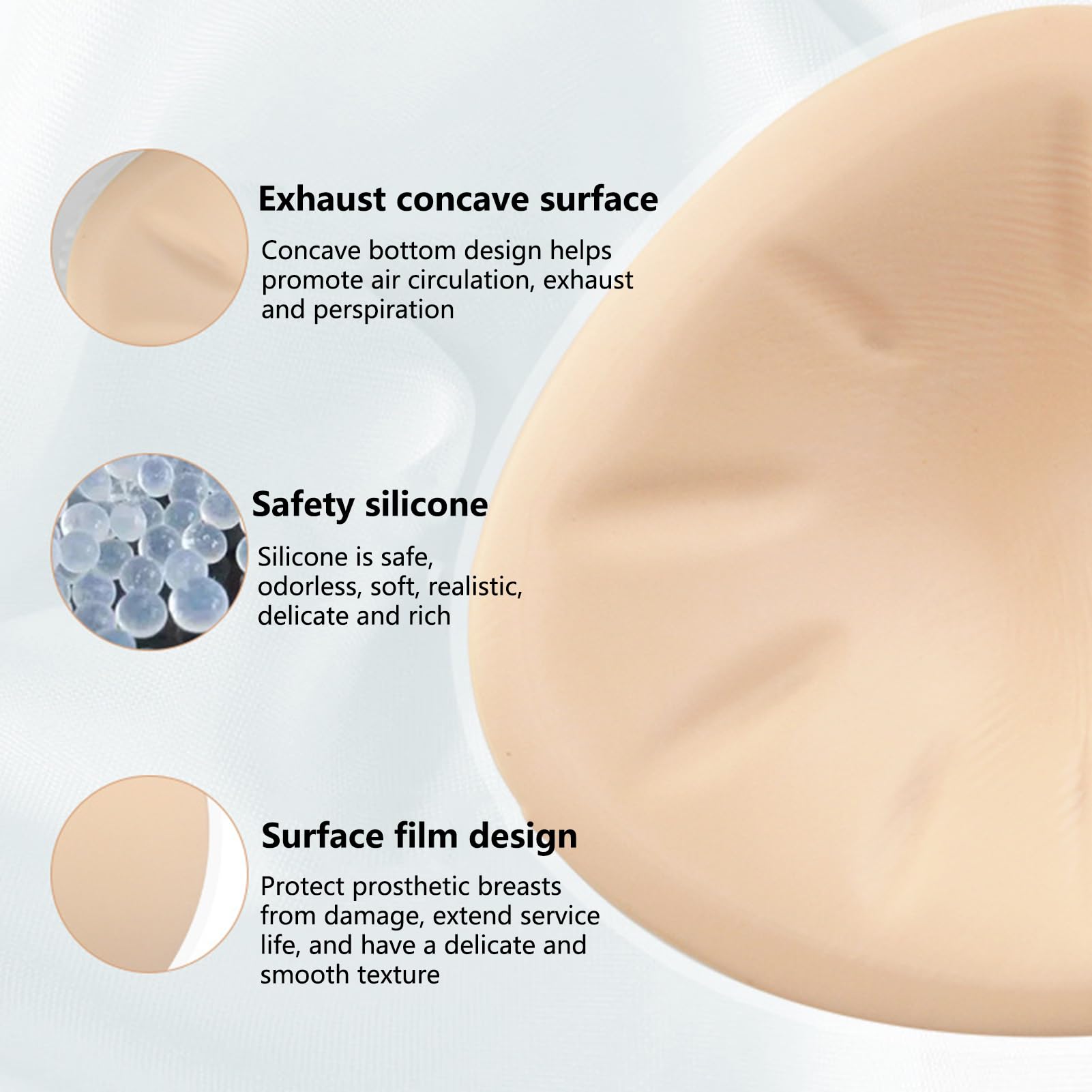 Coppette Assorbilatte Triangolari In Silicone Leggere - Push-up Enhancer Universale