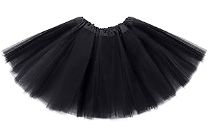 Girls Ballet Tutu Tutus Skirts for Dancing(Black)