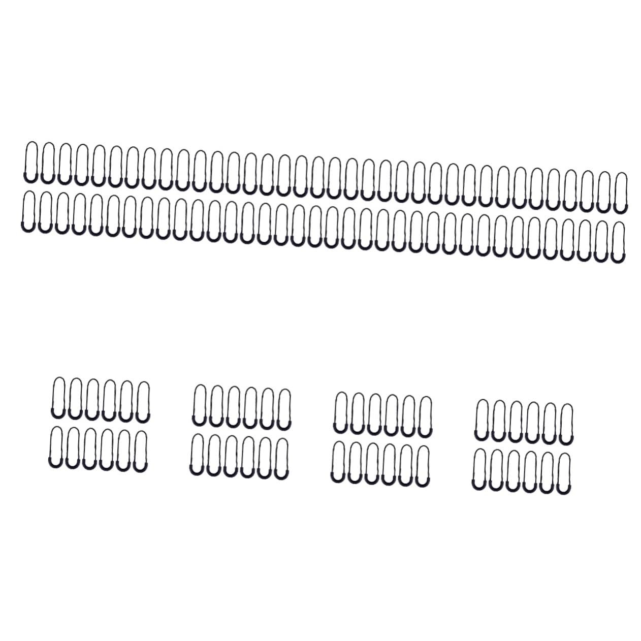 SHINEOFI 10juegos Tiradores De Cremallera Semicirculares Para Ropa y Bolsas Kit De Reparación De Zipper Color Negro Para Mochilas Maletas y Prendas De Vestir