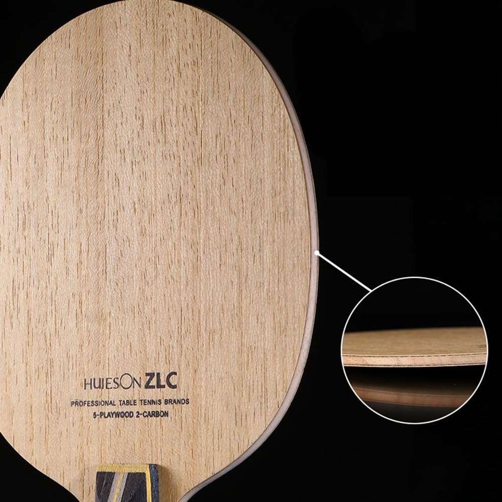 DAZZLEEX Bate de tenis de mesa de madera para entrenamiento profesional, pala de tenis de mesa, bate de para ping pong profesional para entrenamiento de tenis de mesa (mango largo), 2002632123