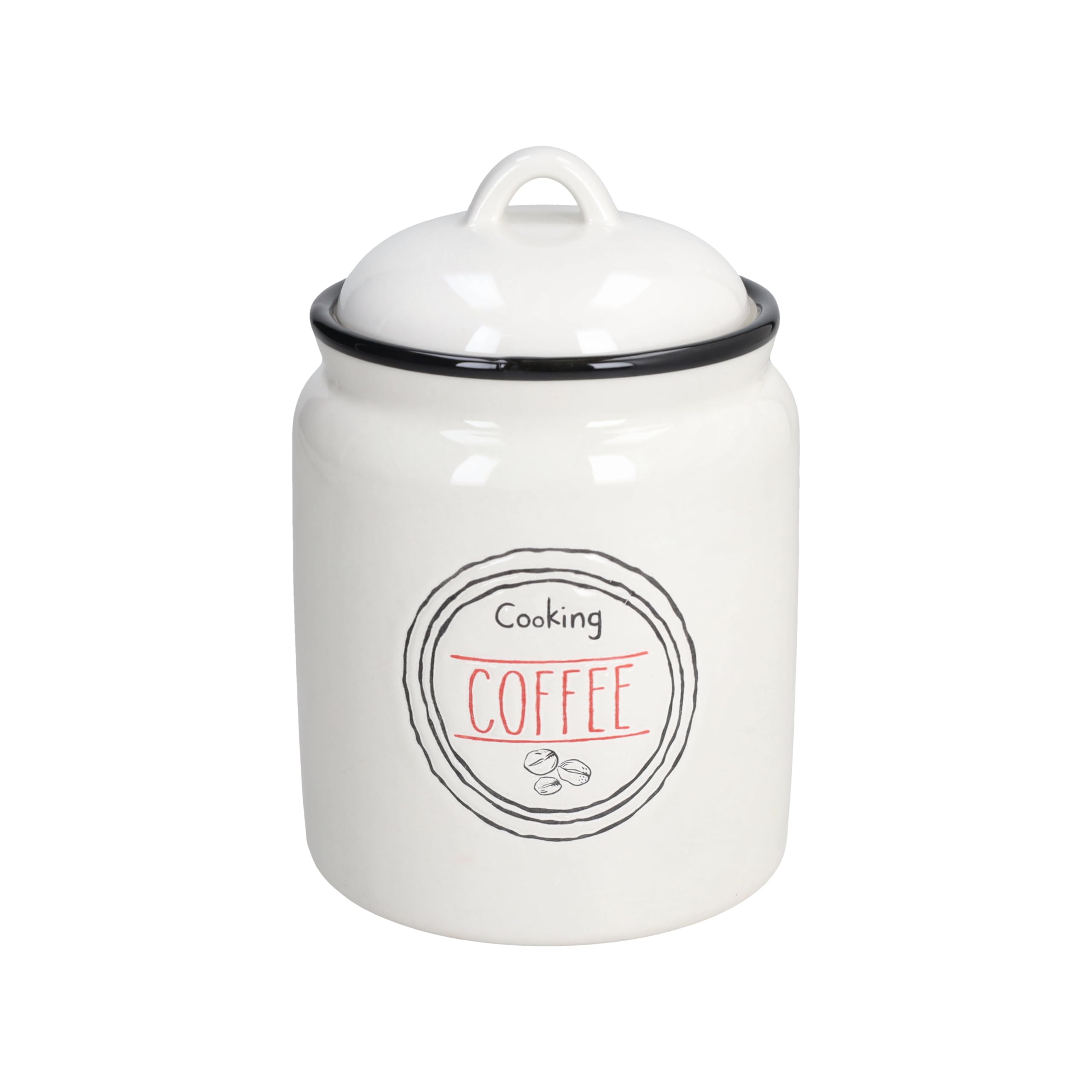 Tognana, Bristol 900cc Stoneware Coffee Jar, Multicolour