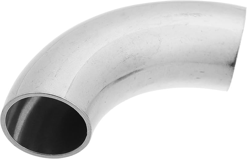 Curva de escape 90° X AUTOHAUX em aço inoxidável SS304, diâmetro externo de 2,54 cm – 1 unidade