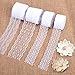 VGOODALL 40M Spitzenbordüre Spitzenband, 4 Rolls Weiß Vintage Band 2 Spitzen-Blumen für Hochzeit Tischdeko Basteln Geschenkband DIY Handwerk Blumen günstig Kaufen-VGOODALL 40M Spitzenbordüre Spitzenband, 4 Rolls Weiß Vintage Band 2 Spitzen-Blumen für Hochzeit Tischdeko Basteln Geschenkband DIY Handwerk