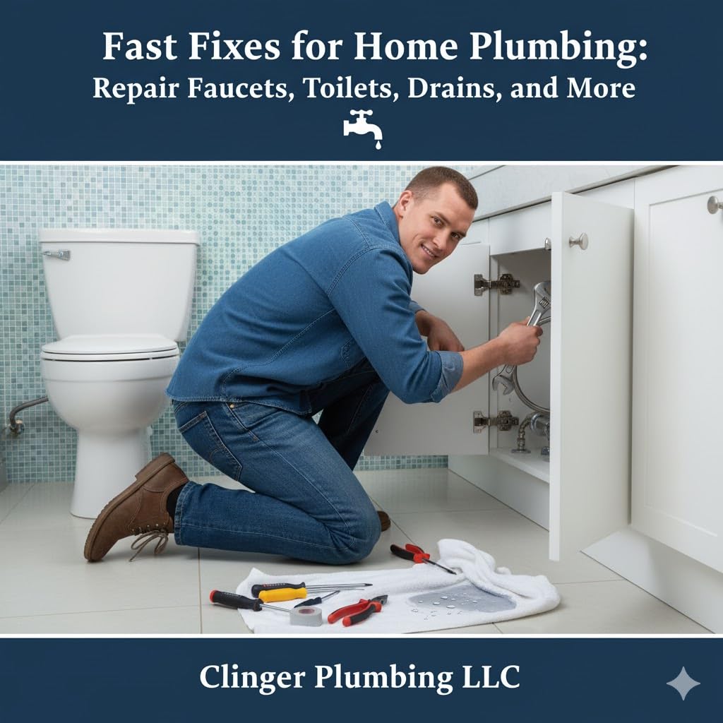 Fast Fixes for Home Plumbing: Repair Faucets, Toilets, Drains, and More