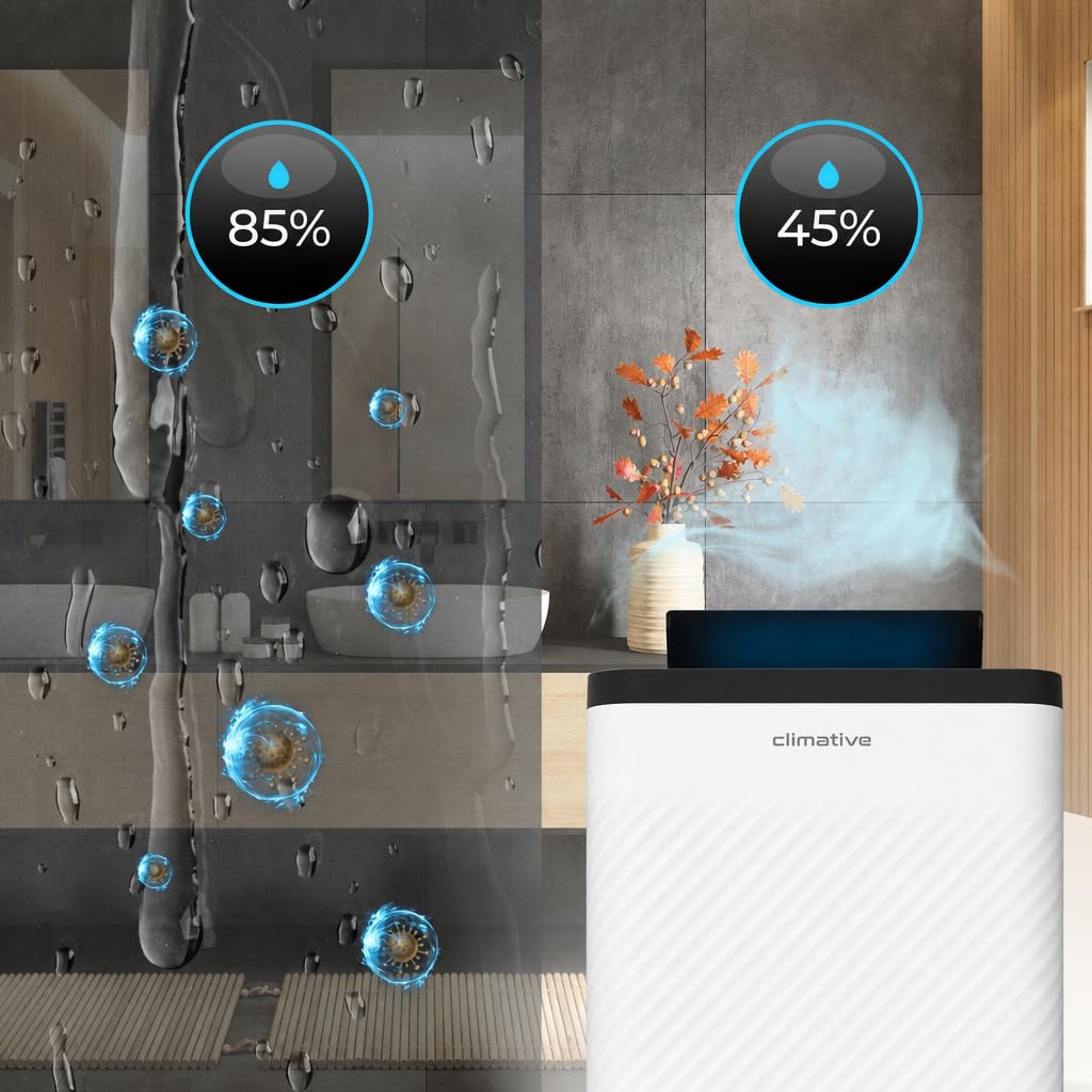 Osuszacz Powietrza Oczyszczacz 24L/24h, Nexi ION, biały