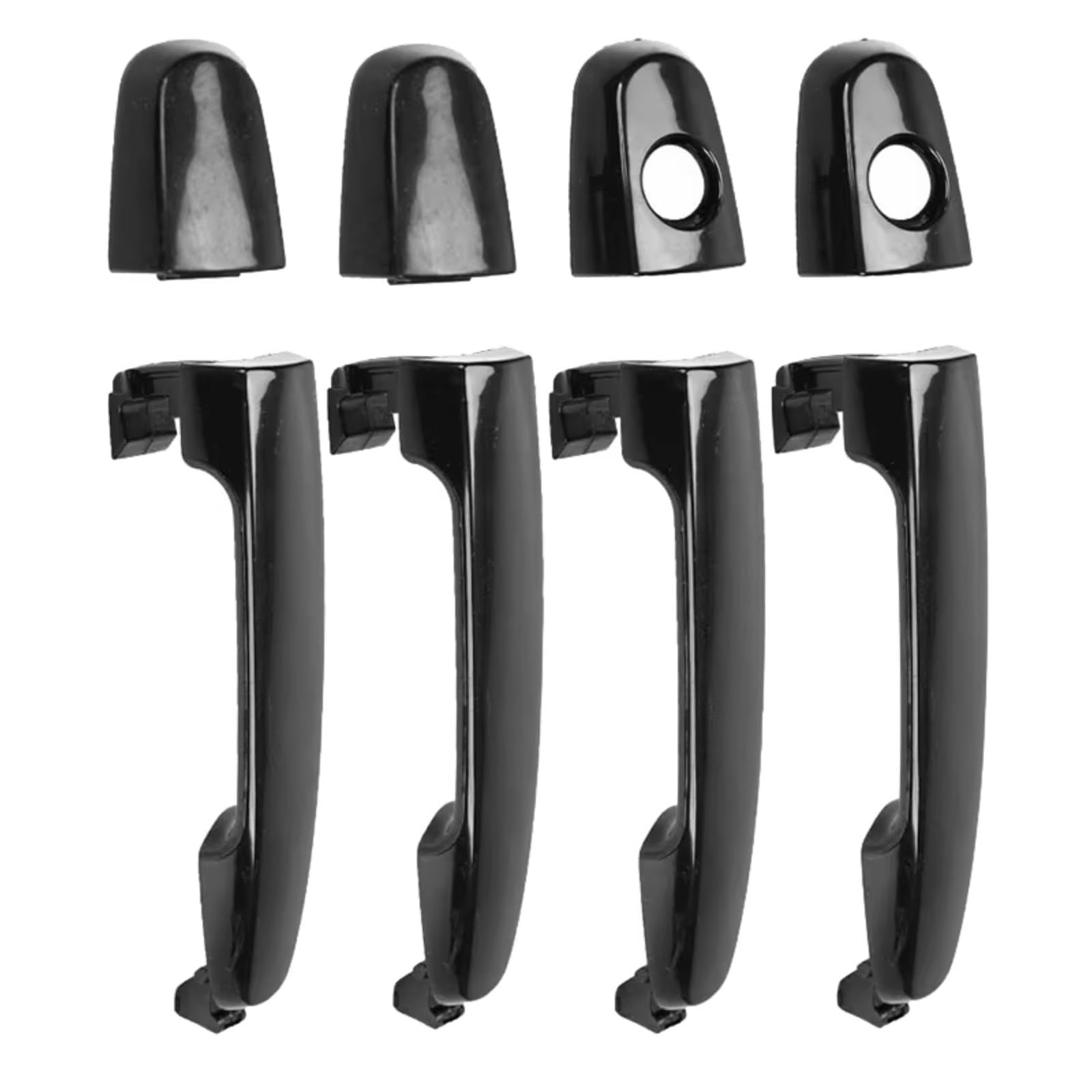 DSPOLIMV Outer Door Handle Cap Compatible with Toyota for Prius for RAV4 2003-2008 4 PCS Front Rear Left Right Outer Outside Exterior Door Handle 69211-AA020