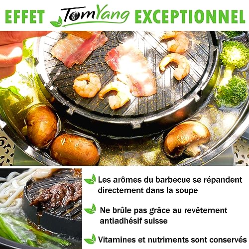 Poêle de camping pour barbecue – Le barbecue thaï original et le hot pot, le barbecue coréen, la casserole mookata thaïlandaise – Image 4