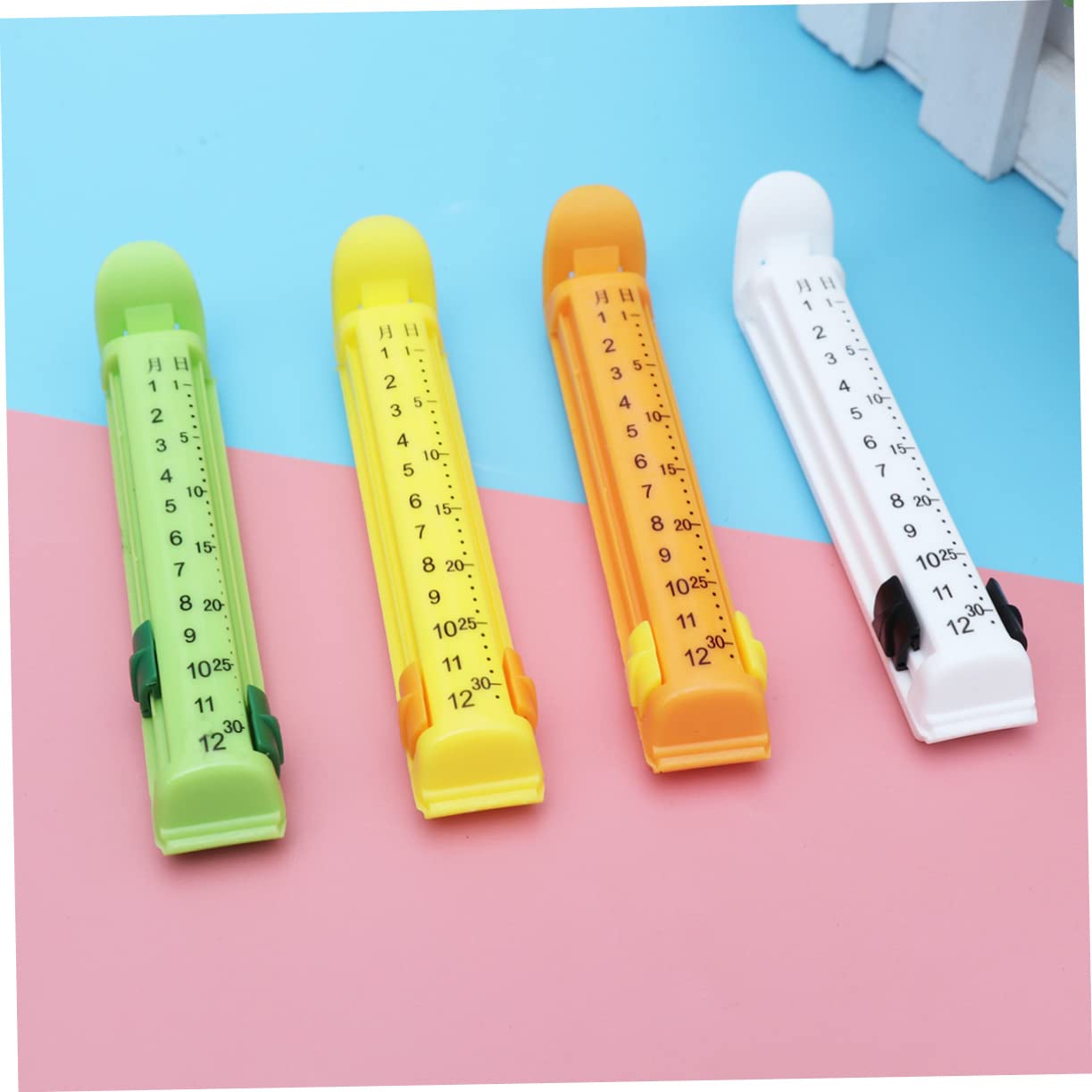 DECHOUS 12 Pack Food Bag Clips Sealant Clips for Kitchen Vacuum Storage Baggies Sealer Food Safety Storage Sealable Baggies Random