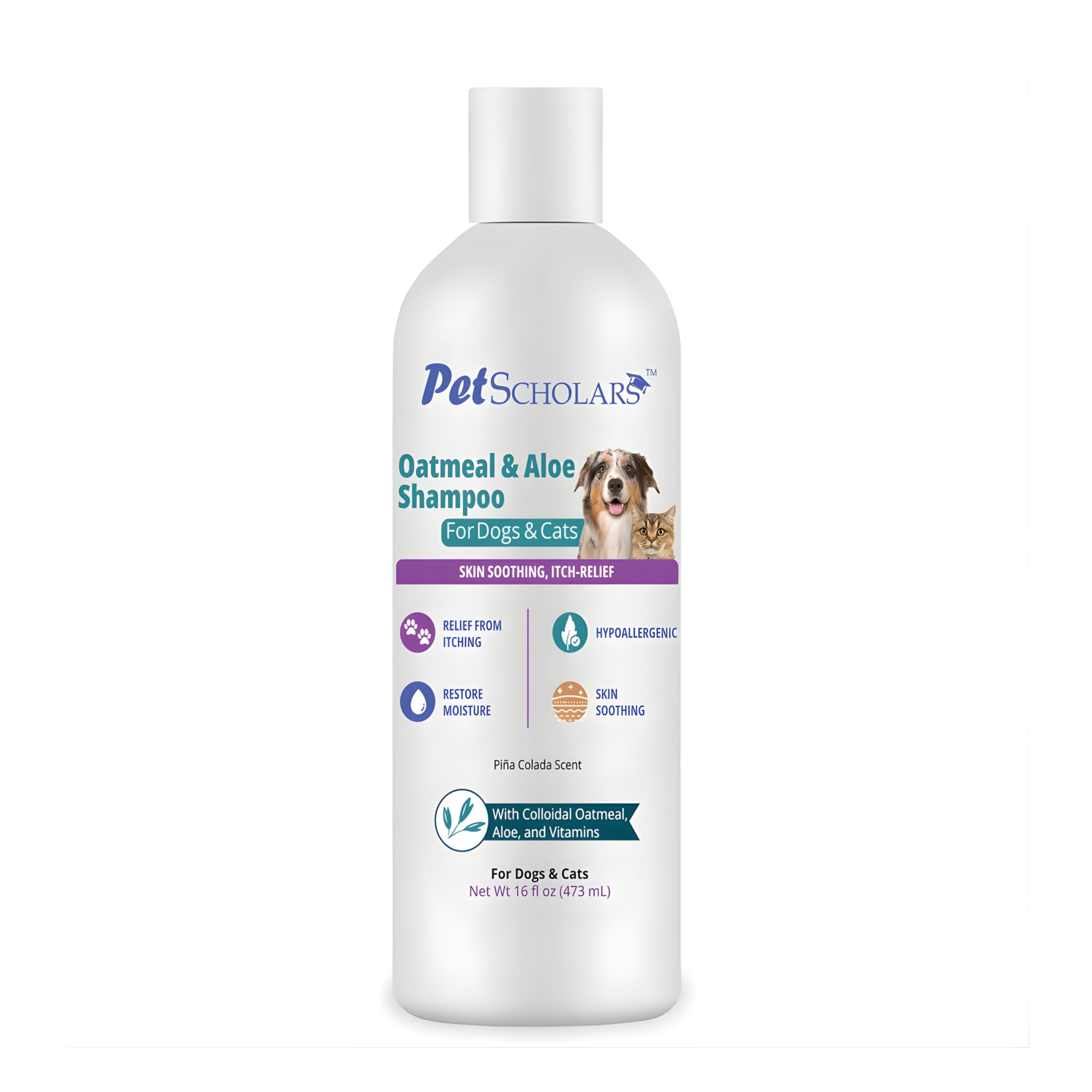Oatmeal &amp; Aloe Itch Relief Shampoo for Dogs &amp; Cats (16 fl oz)