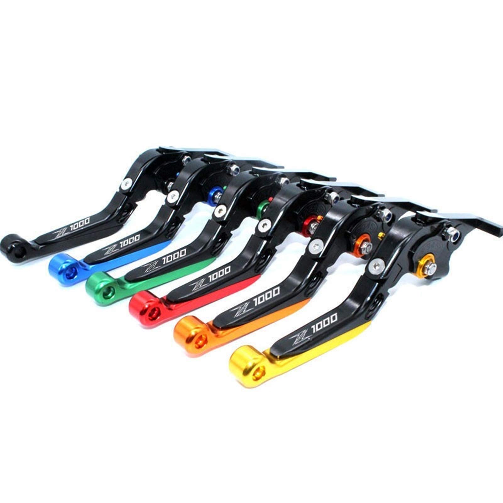 Leve Frizione Regolabili Pieghevoli Per Kawasaki Z1000 2003-2006 - CNC Arancione - Foto 5