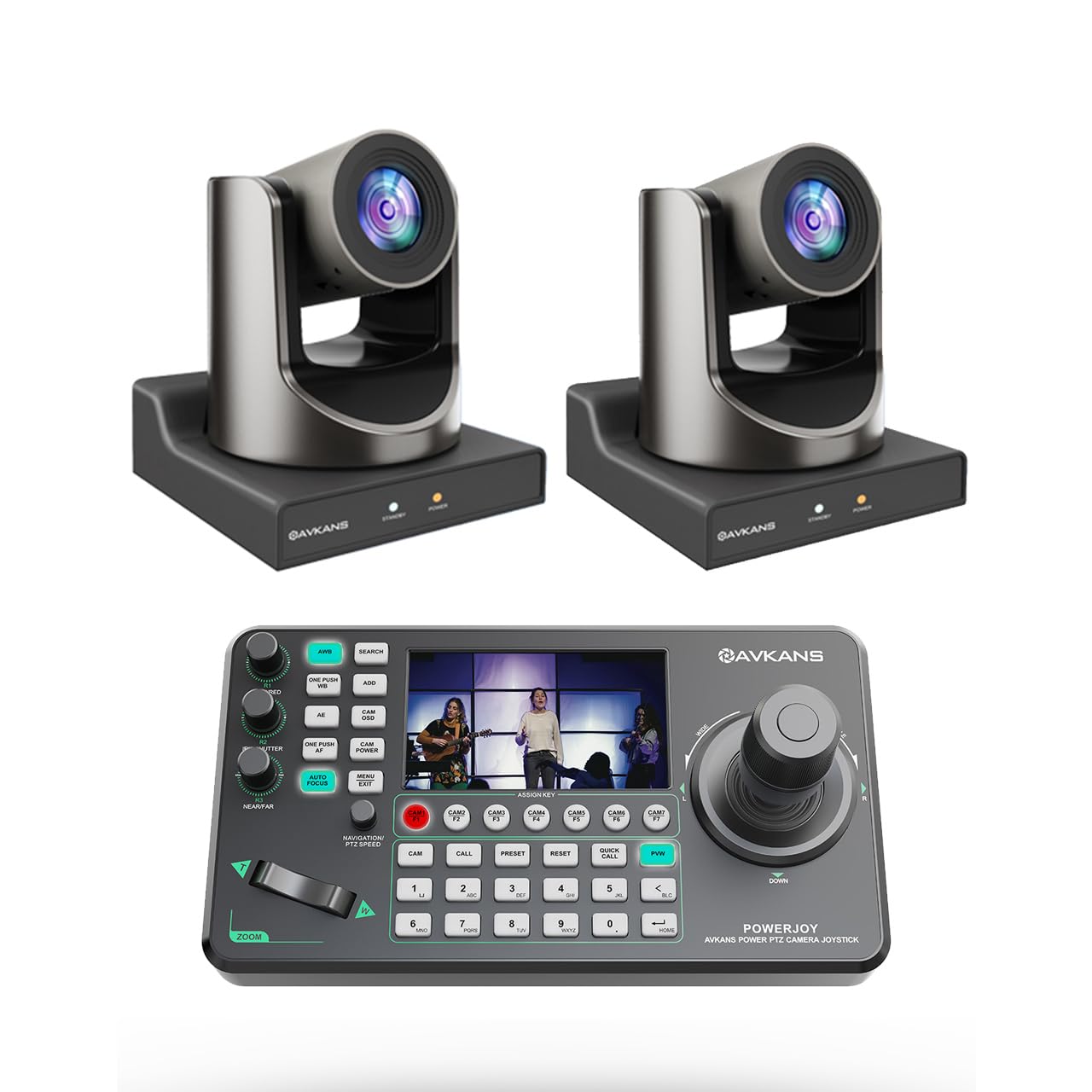 Amazon.com: AVKANS 30X NDI PTZ Camera with IP Controller Bundle