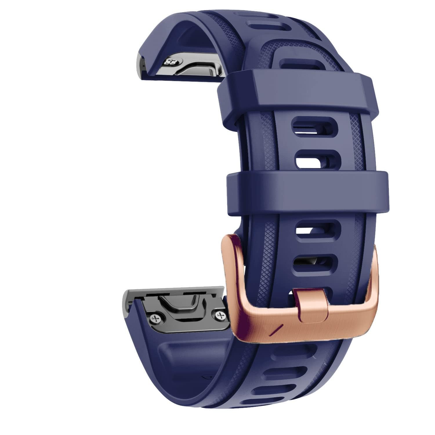 YUXUAN QuickFit Silicone Strap 20mm – Fits Garmin Fenix 8 43mm/epix Pro 42mm, Fenix 7S/6S/5S/5S Plus/6S Pro, D2 Delta S, Descent Mk2S | Smart Watch Accessory (Dark blue)