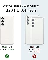 Vista 2 de SURITCH Funda para Samsung Galaxy S23 FE de 6.4 pulgadas (solamente), (2 marcos frontales) de cuerpo completo, resistente, a prueba de golpes