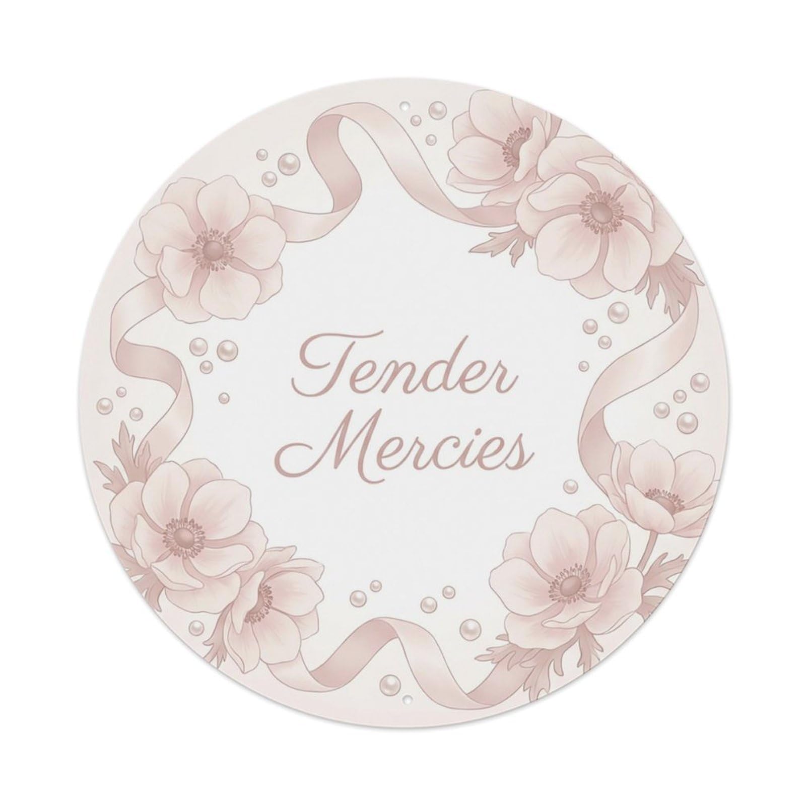 Romantic She Shed Floral Tender Mercies Metal Tin Sign