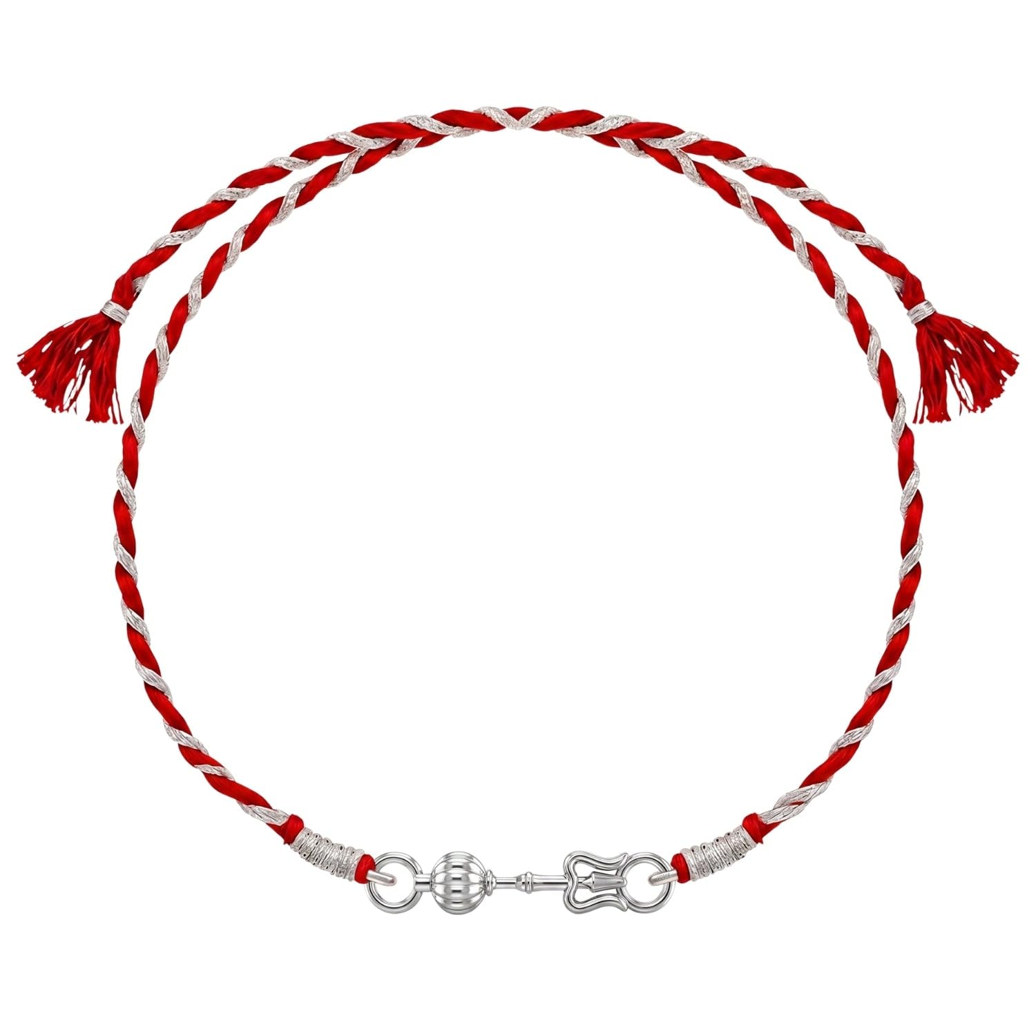 925 Silver Om Trishul Ganesh Krishna Rakhi | Stylish Rakhi for Boys & Men | Lovely Gift-image-29