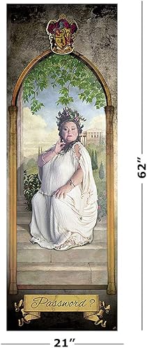 Miniatura 2 de Harry Potter - Póster de película para puerta (Casa Gryffindor - La dama gorda - contraseña) (tamaño 21 x 62 pulgadas)