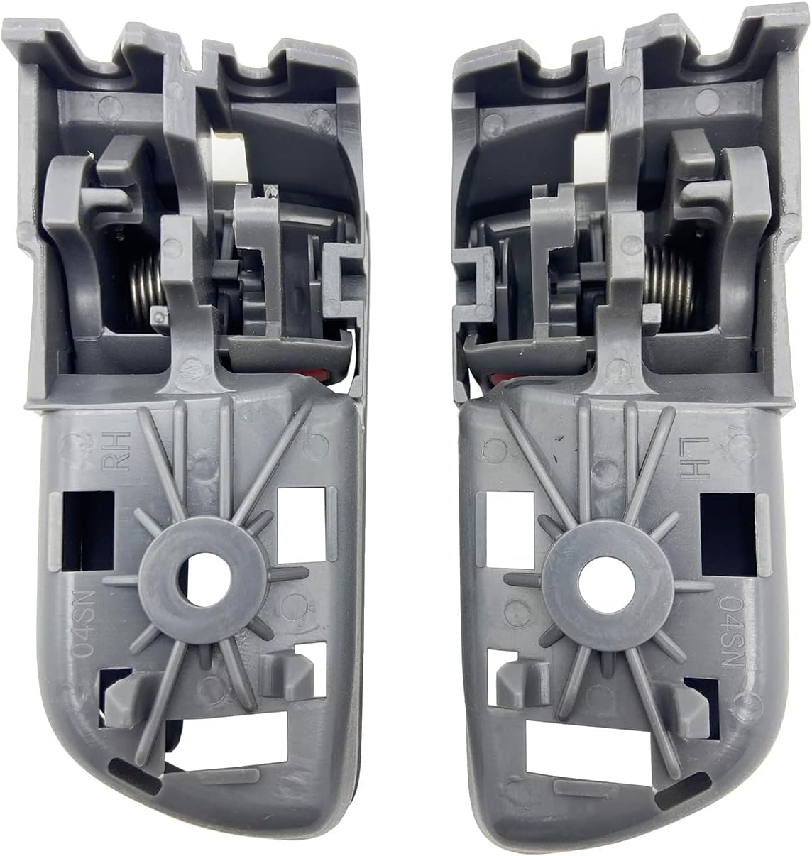 Cheriezing Interior Door Handle Grey Compatible with 2004-2010 Sienna Inside Inner Handle Replace# 69206-AE010 FL, 69205-AE010 FR Set of 2