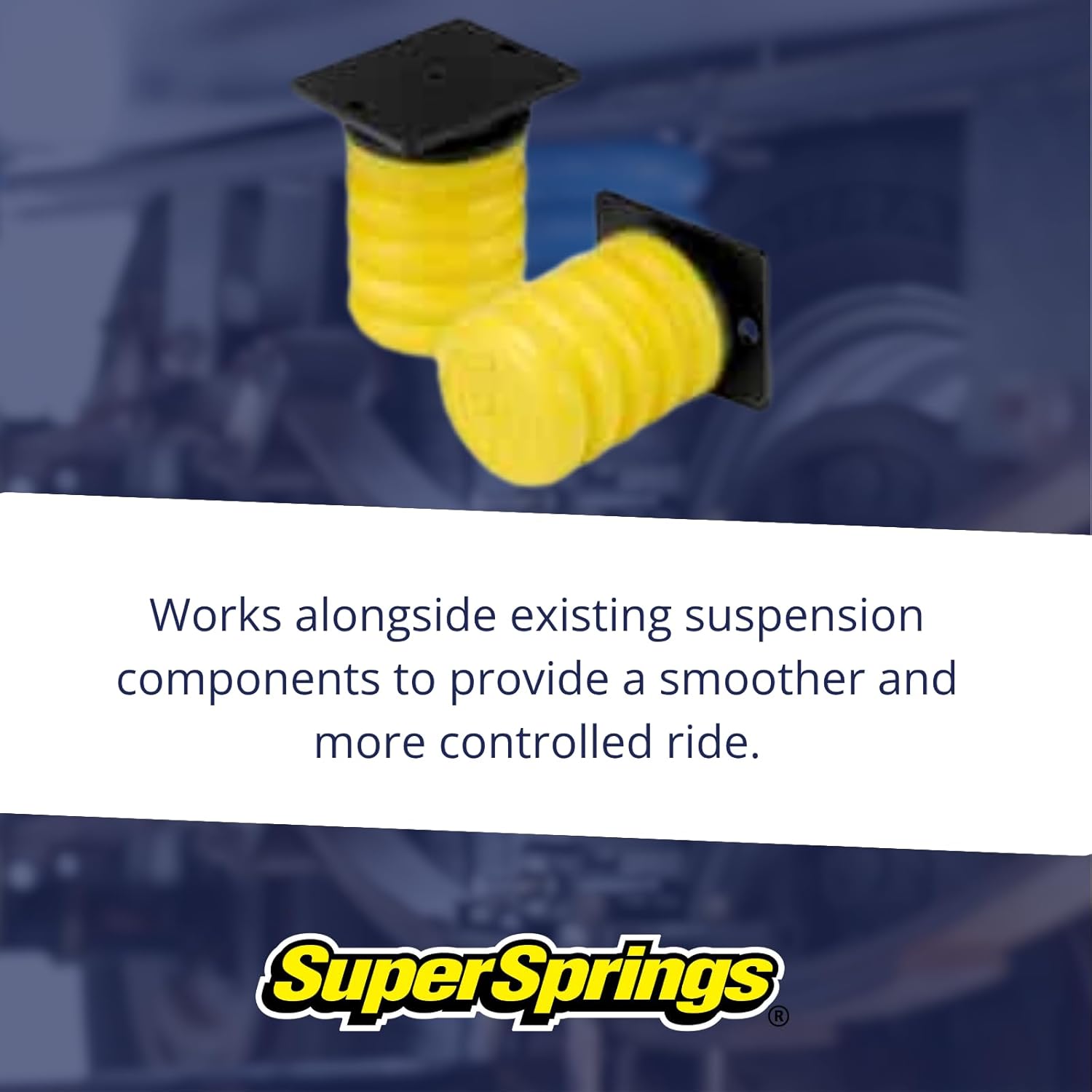 SuperSprings SSR-302-54 | SumoSprings Rear for Dodge RAM 2500|3500, Dodge RAM 4500|5500, Yellow