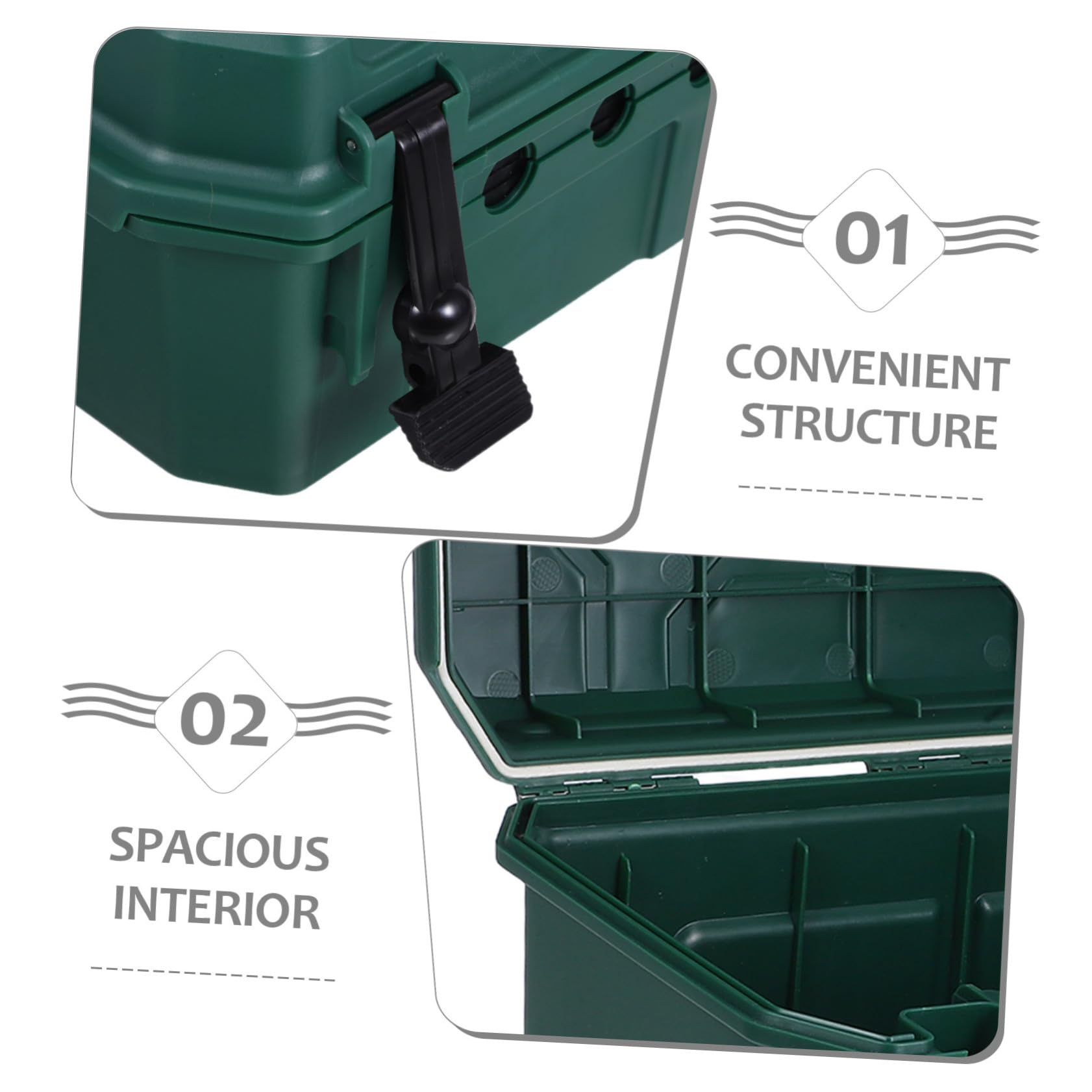 Healifty Caja Eléctrica Exterior para Enchufes y Regletas Diseño Espacioso para Cables y Adaptadores Fácil Instalación y Desmontaje Rápido para Iluminación Herramientas de Jardín y Equipos