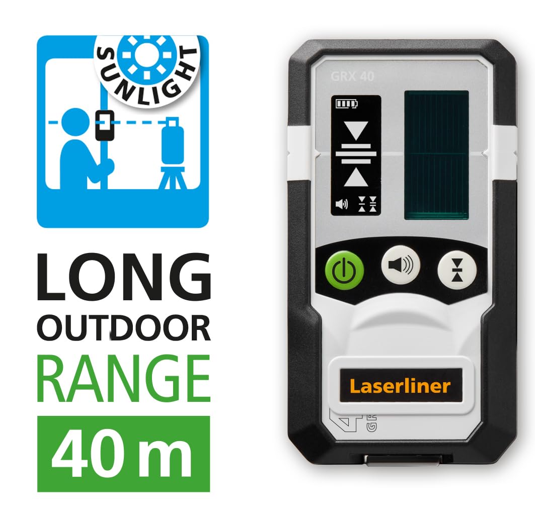 Laserliner Laser de Lignes 360° SmartLine G360 Vert | Trépied de 150 cm, Usage Intérieur et Extérieur, Récepteur Portable, Portée de 40 m, Lignes Croisées