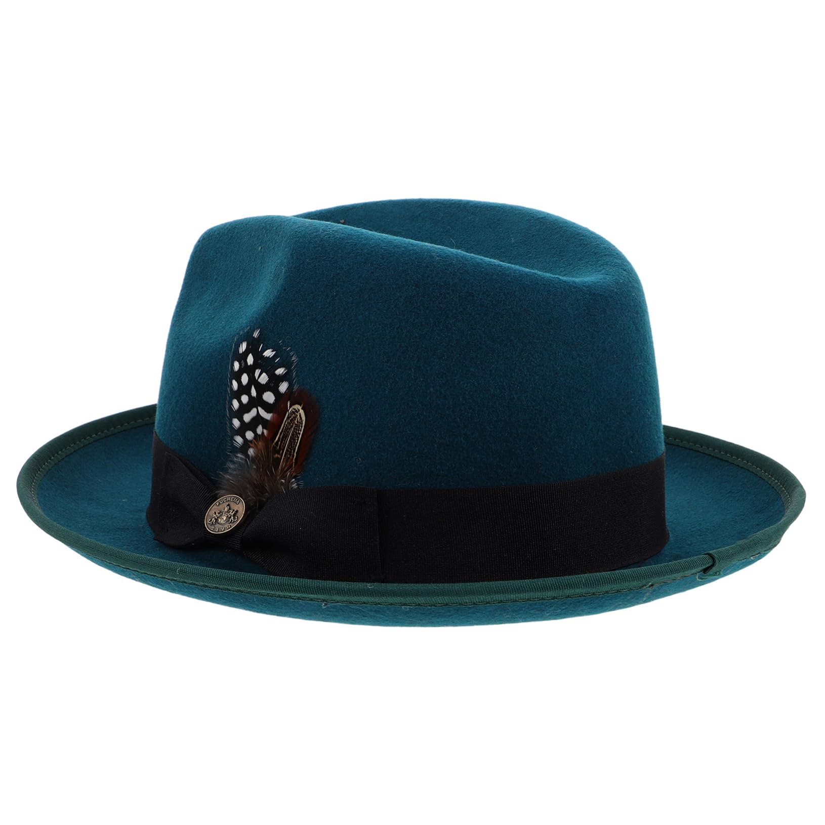 Gorro De Lana Sombrero Fedora Clásico para Hombres y Mujeres Ajustable para Bodas Fiestas y Espectáculos