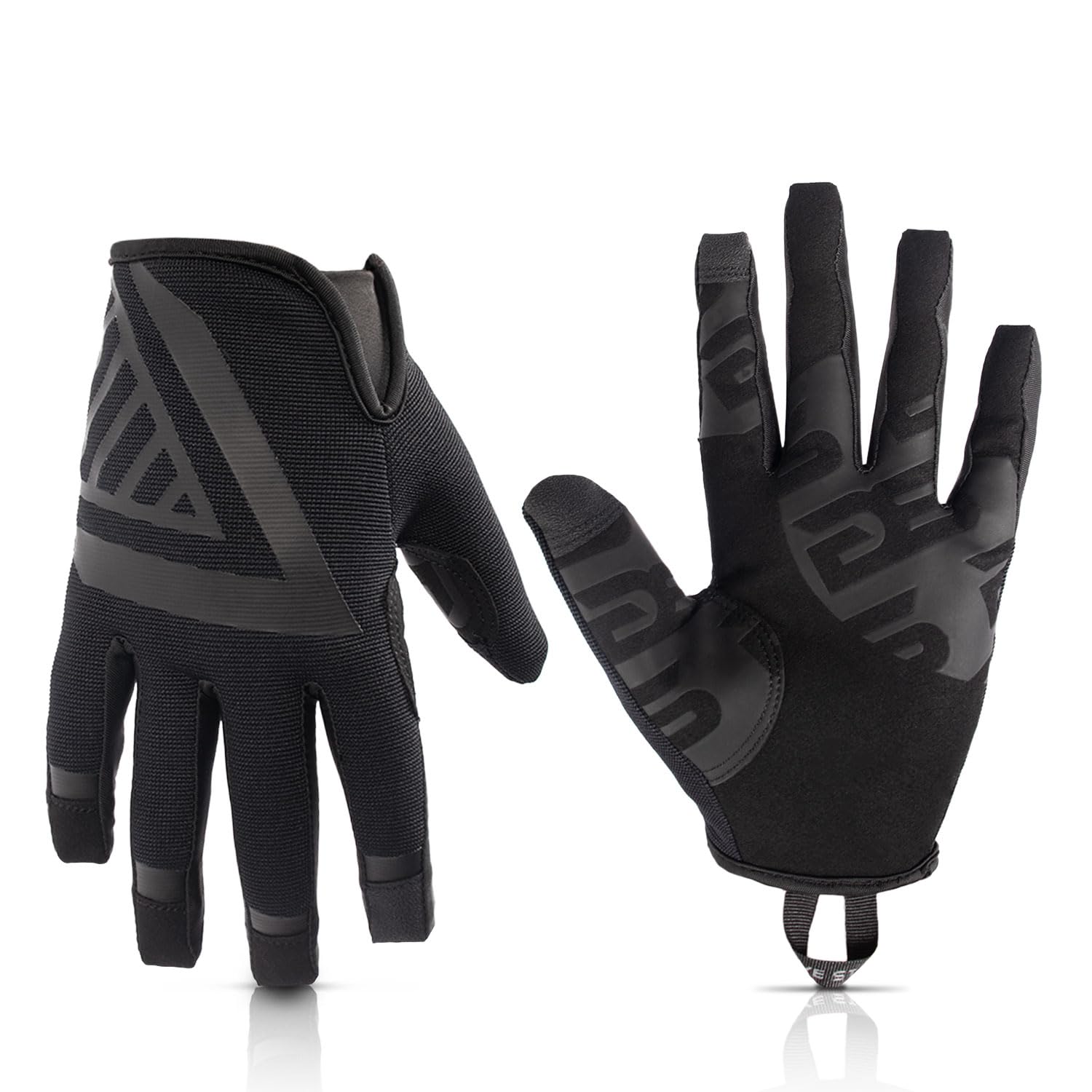 Glove Station The Impulse Tactical Gloves for Men with Touchscreen Compatibility – Suede Leather & Spandex Shooting Gloves for Motorcycle, Airsoft, Paintball & Work Use, Lightweight & Strong Grip