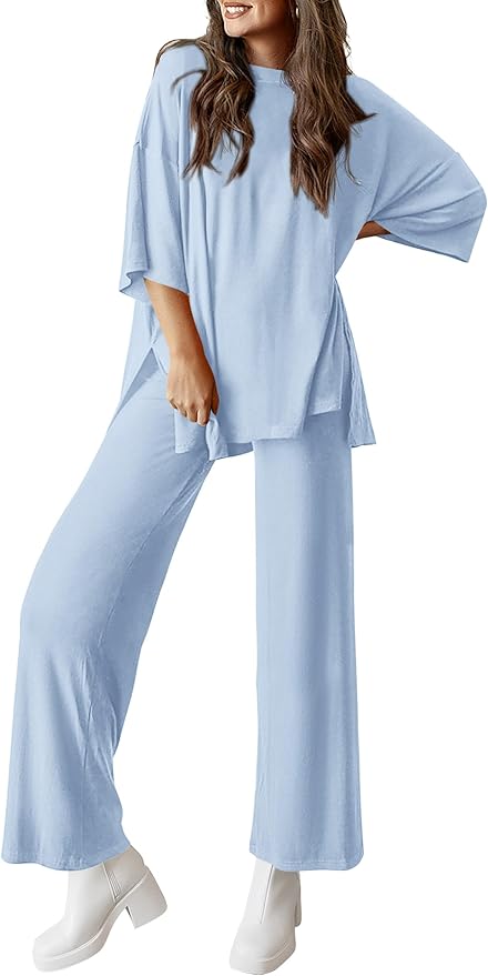 PRETTYGARDEN Two Piece Sets For Women Summer Fashion Lounge Matching Set 2025 Travel Vacation Airport Outfits Clothing