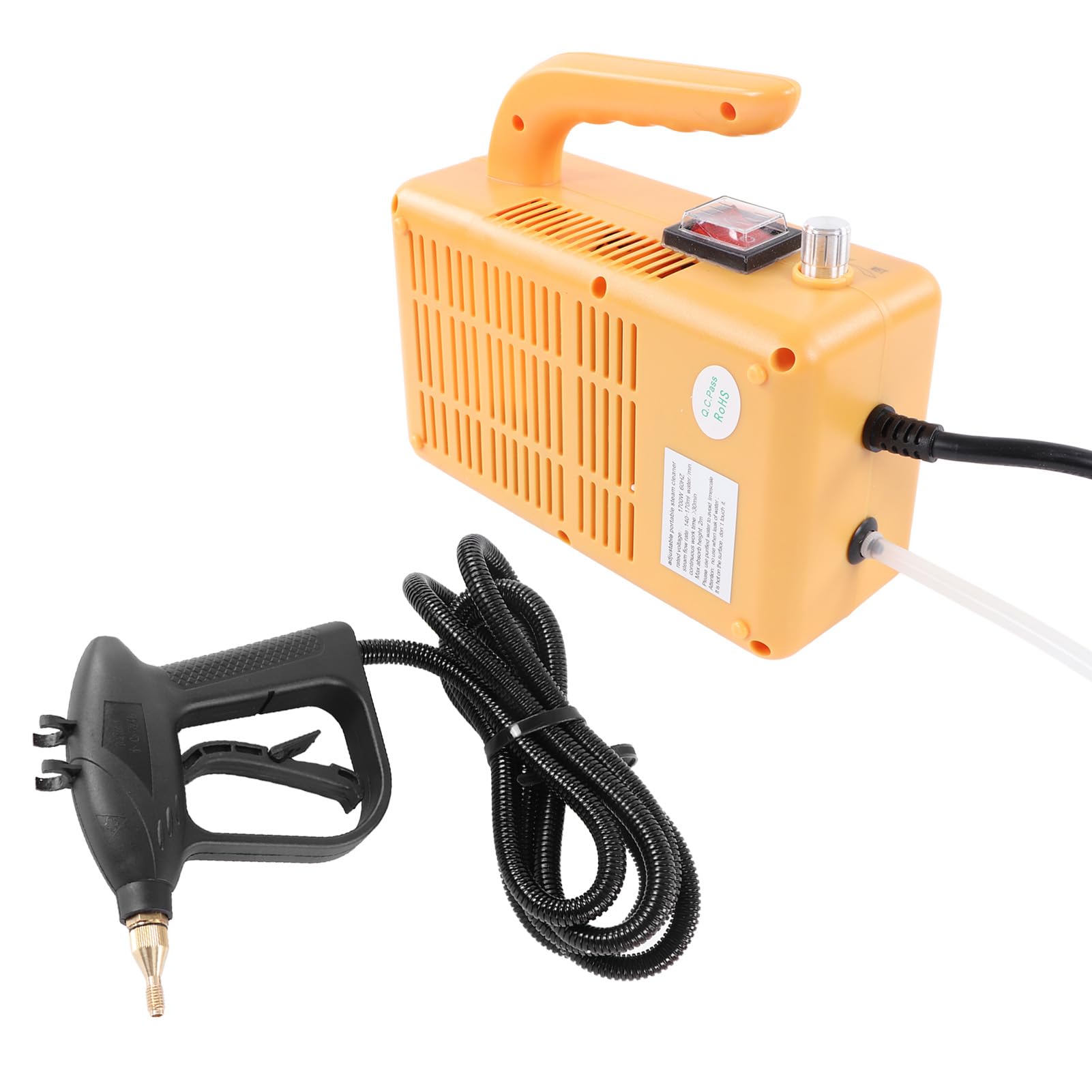 Generic Elektryczne środki do Czyszczenia Pary, Zaburzenie Ochrony od 2 do 3 BaróW W Celu Przenośnego Czyszczenia Pary W Wysokim Ciśnieniu 1700 W W Metal ABS dla łazienki (Wtyczka UE 220V)
