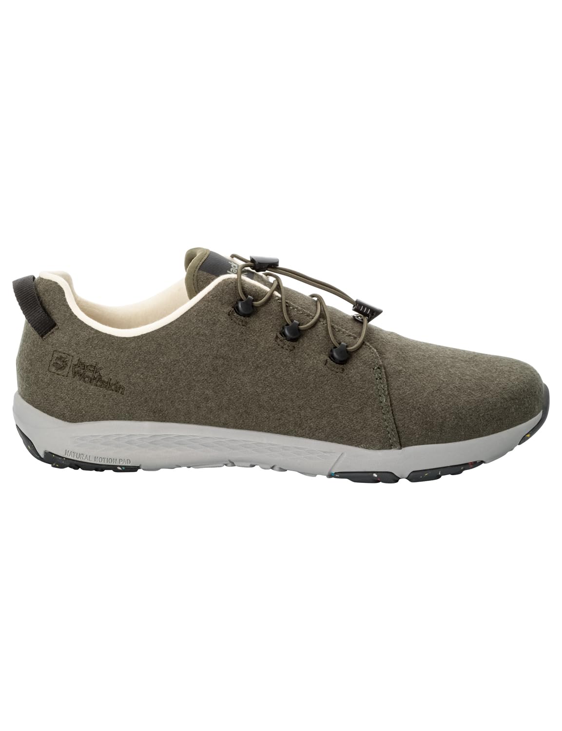 Jack Wolfskin Men's Spirit Wool Low M Trainers, Island Moss, 44 EU