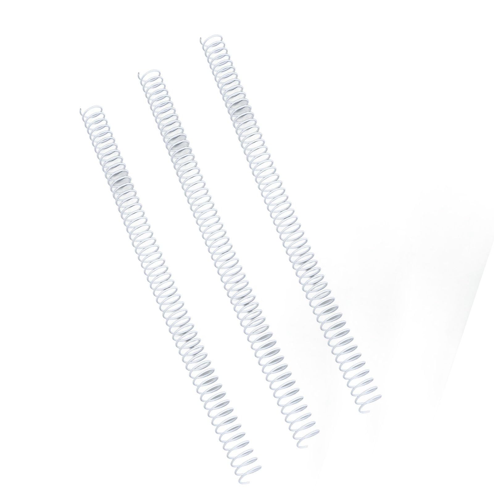 Dorsi per Rilegatura a Pettine in Plastica 100 Pezzi, 48 Anelli, Dorsi per Rilegatura a Spirale, per Studenti e Colleghi (WHITE)