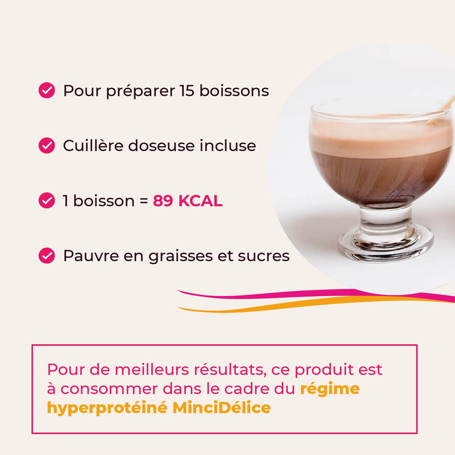 Bevanda proteica al cioccolato al latte, vasetto da 375 g per preparare 15 bevande dietetiche
