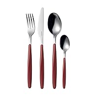 Guzzini Set 24 Posate My Fusion, Rosso