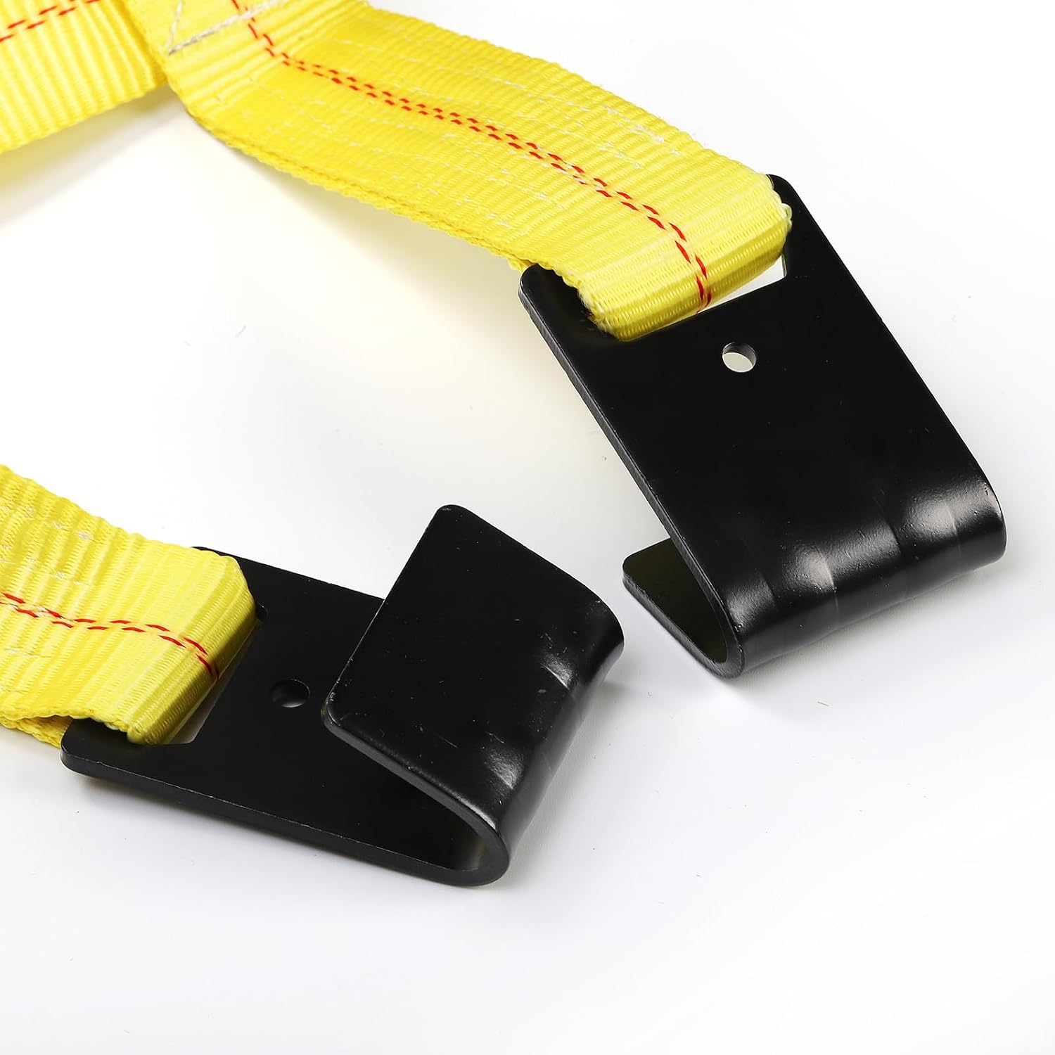 TOPZEA 2 Pack Tow Dolly Basket Straps with Flat Hooks for 15-19" Car Tire
