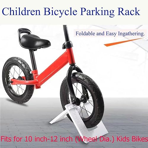Miniatura 9 de Paquete de 2 soportes de estacionamiento para bicicletas de equilibrio para niños, soporte plegable para entrenamiento sin pedal, bicicleta, scooter