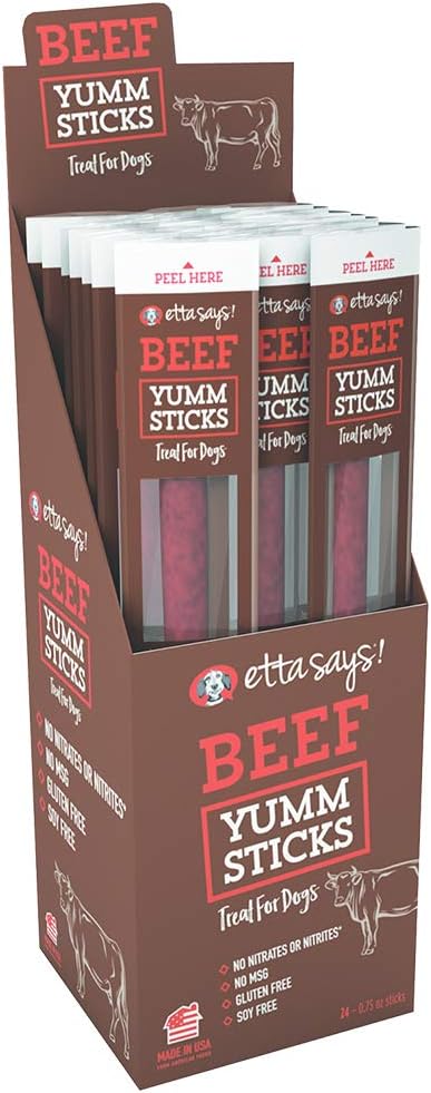 ETTA SAYS! 41400799 Yum Sticks Beef Dog Treat - 24 Count