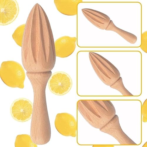 Miniatura 6 de Exprimidor de cítricos de madera  Escariador manual manual de limónnaranja  Herramienta exprimidora de frutas portátil para el hogar, cafetería y