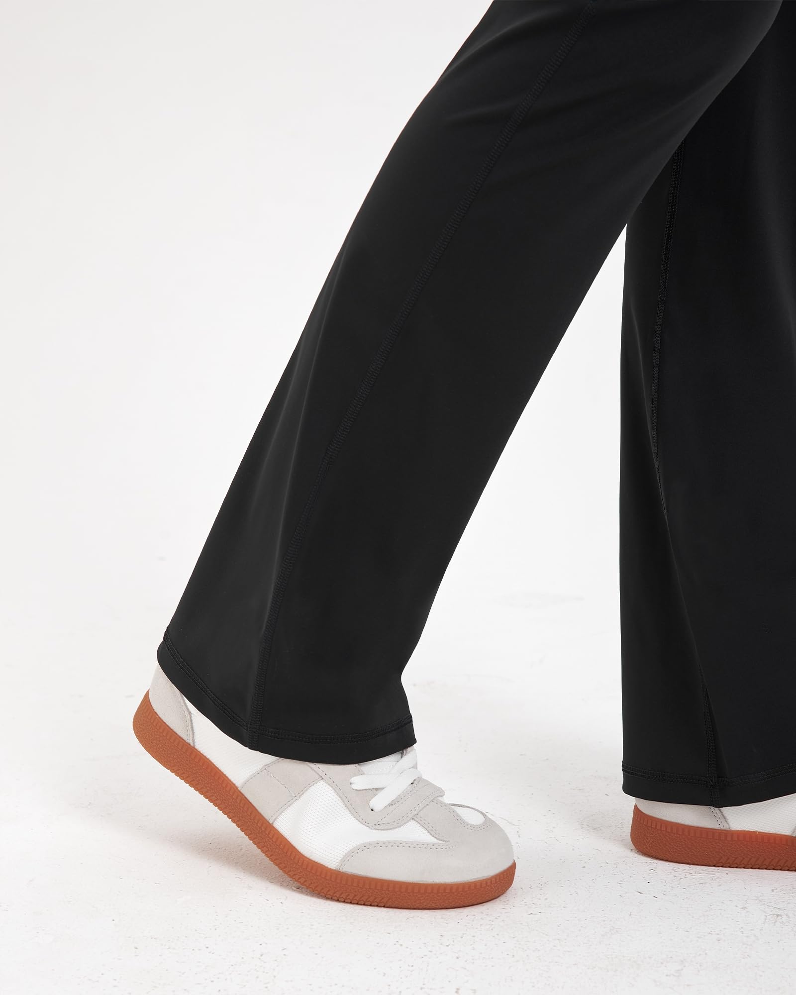 Zylioo Pantalon de Yoga Femme Boocut Taille Haute Leggings Sport Extra Long