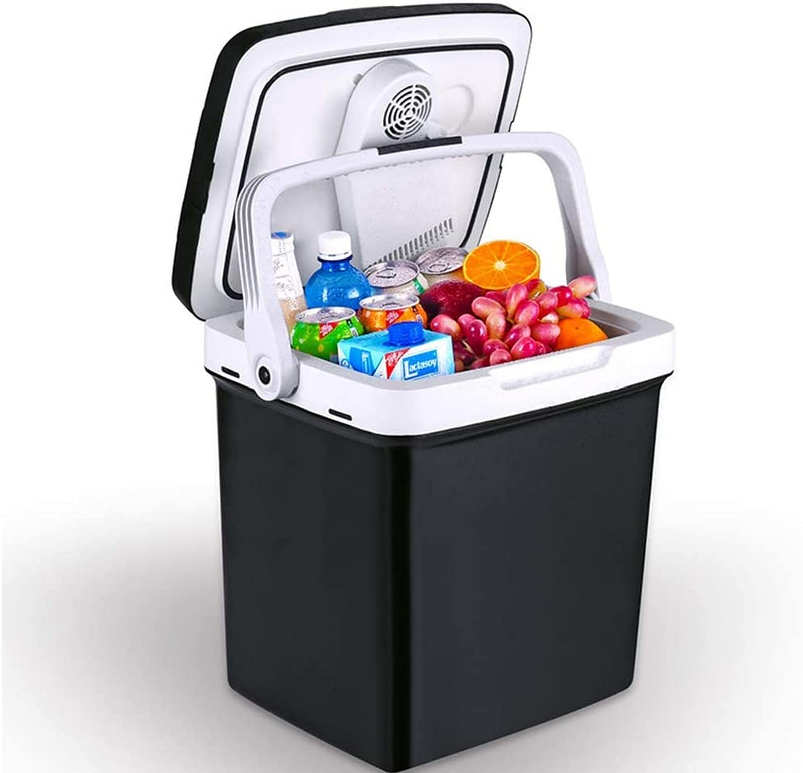 LZXH Refrigerador de Coche 26L Cooler Box Mini Refrigerador Congelador 12V 24V Refrigerador de congelador de Coche, Refrigerador de Coche portátil Nevera, Ideal para Camping, Viajes, Picnic, Play
