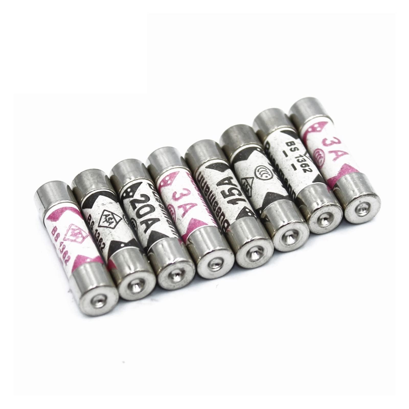 100PCS 6 * 25mm Keramik Sicherung 6 * 25 Keramik Versicherung Rohr 6x25MM 0,5A 1A 2A 3A 5A 6A 7A 8A 10A 15A 20A 25A 250V RO57 Sicherung BS1362(100PCS 1A
